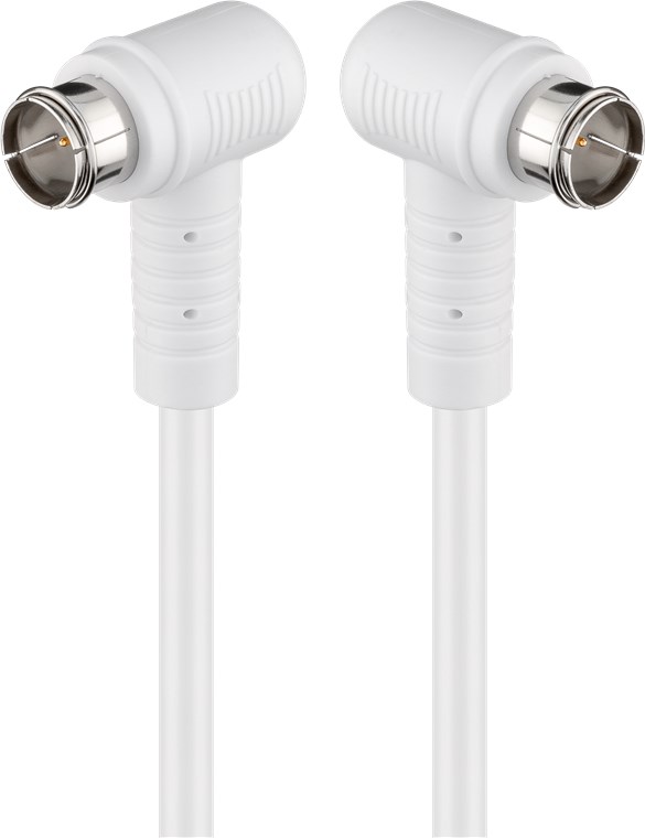 Cavo antenna SAT angolato (80 dB), doppia schermatura WE67344 Goobay