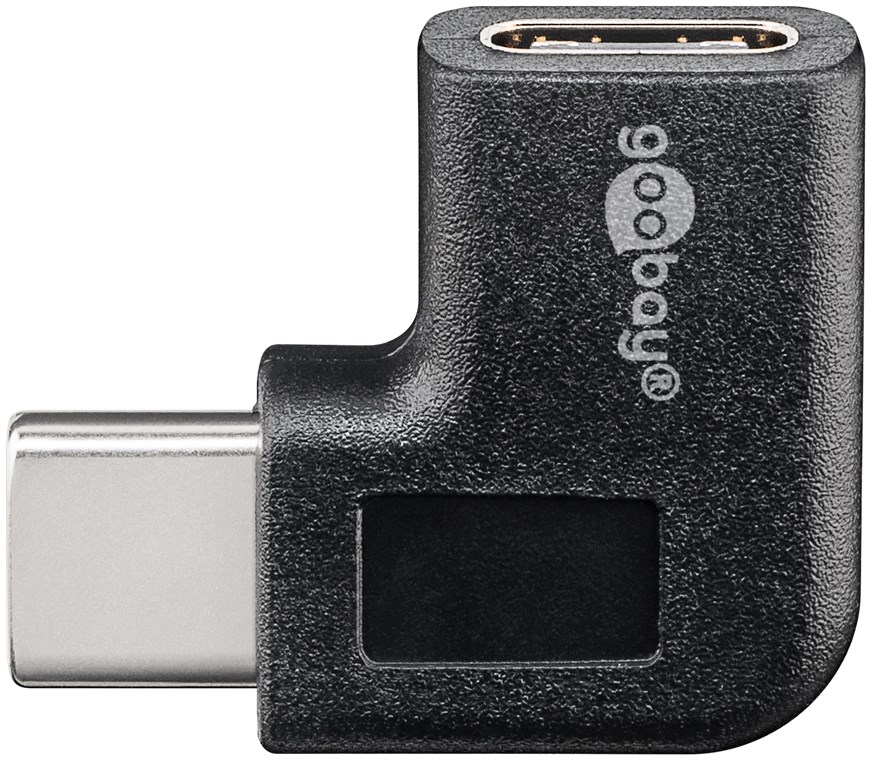 Adattatore da USB-C a USB-C 90°, nero WE45402 Goobay