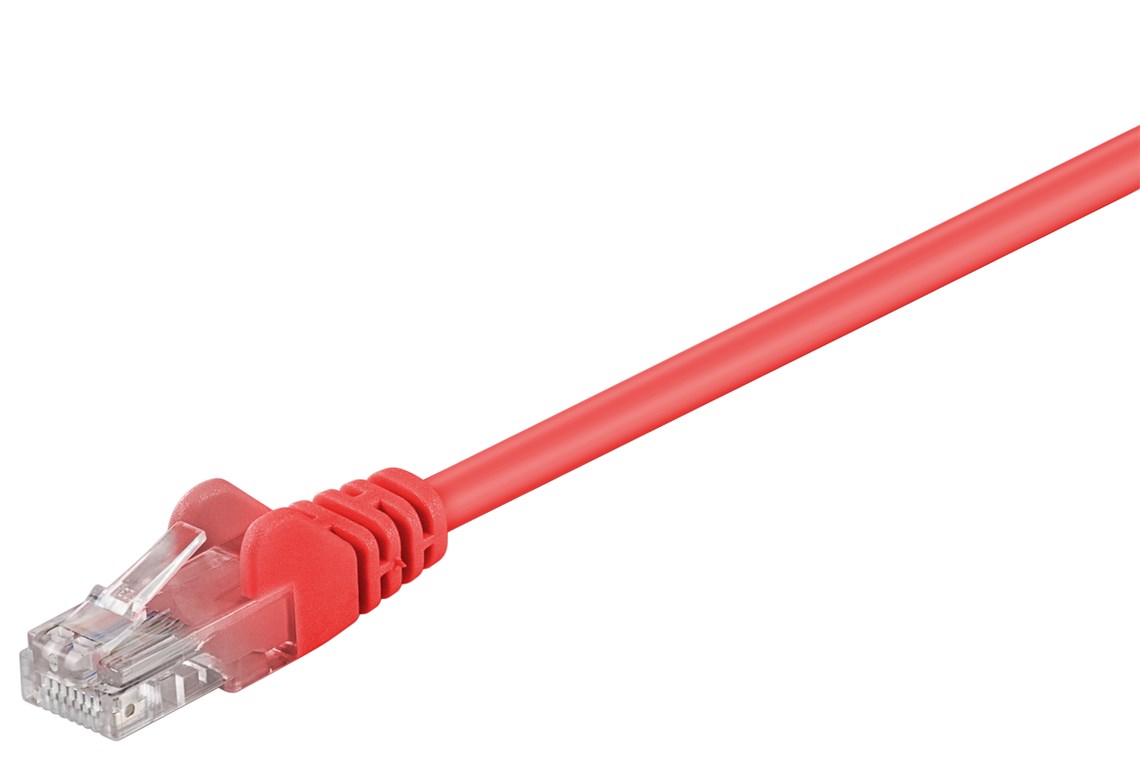 CAT 5e cavo patch, U/UTP, rosso, 15 m WE68354 Goobay