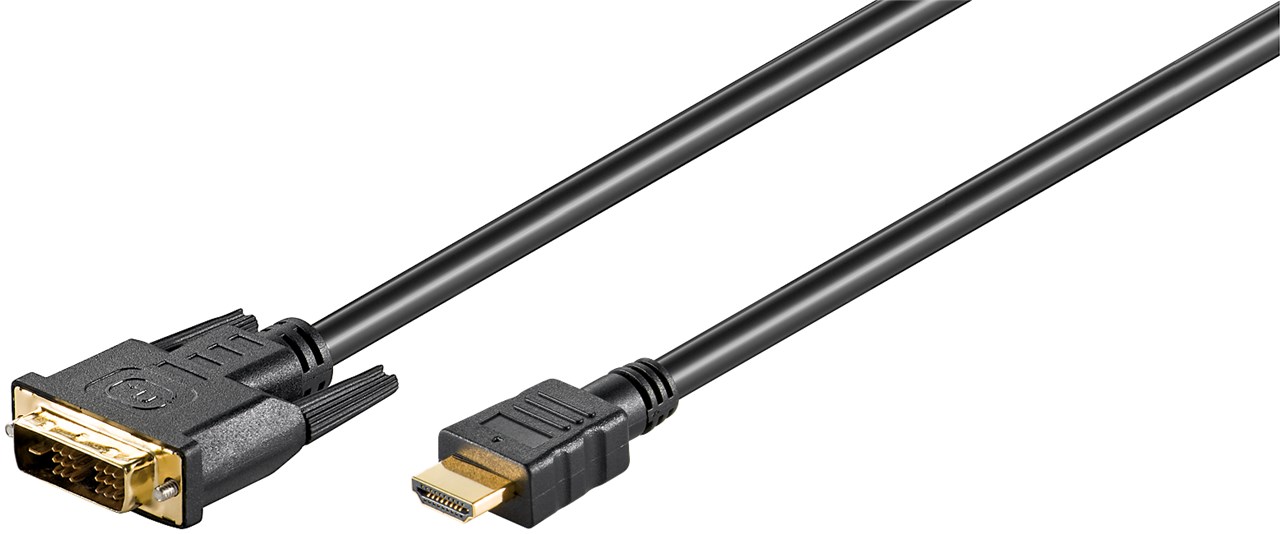 Cavo DVI-D/HDMI, dorato WE51579 Goobay
