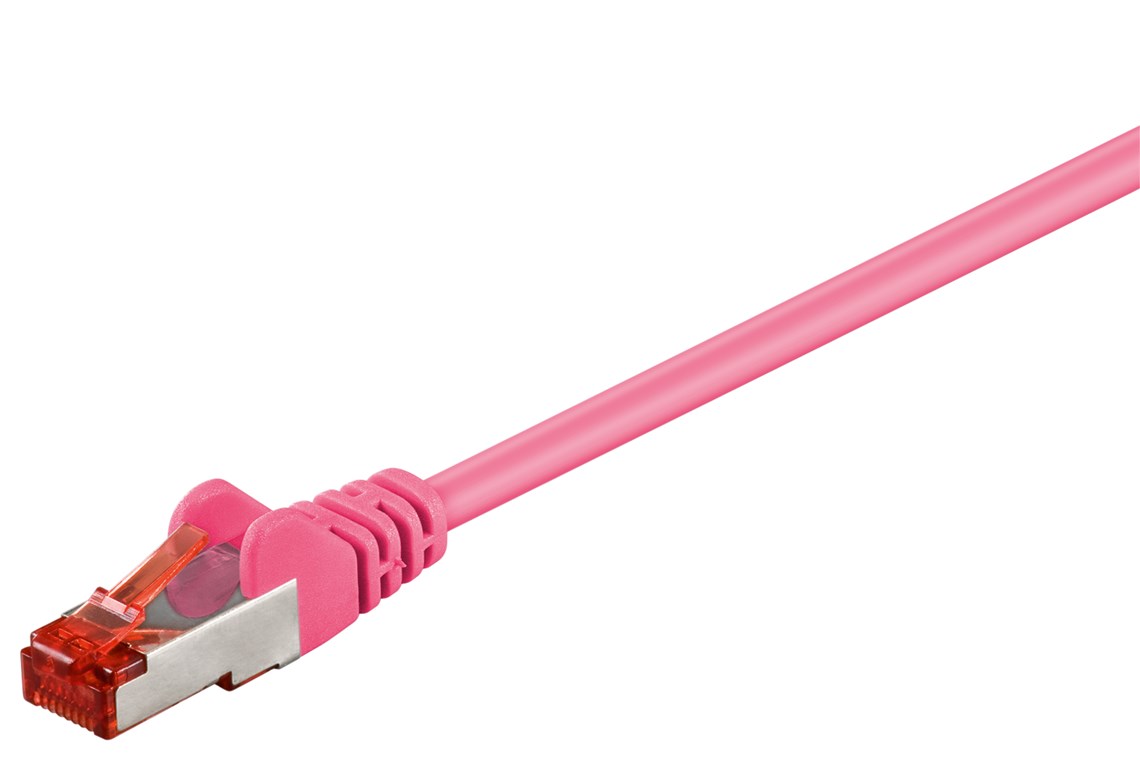 CAT 6 cavo patch, S/FTP (PiMF), magenta, 5 m WE93441 Goobay