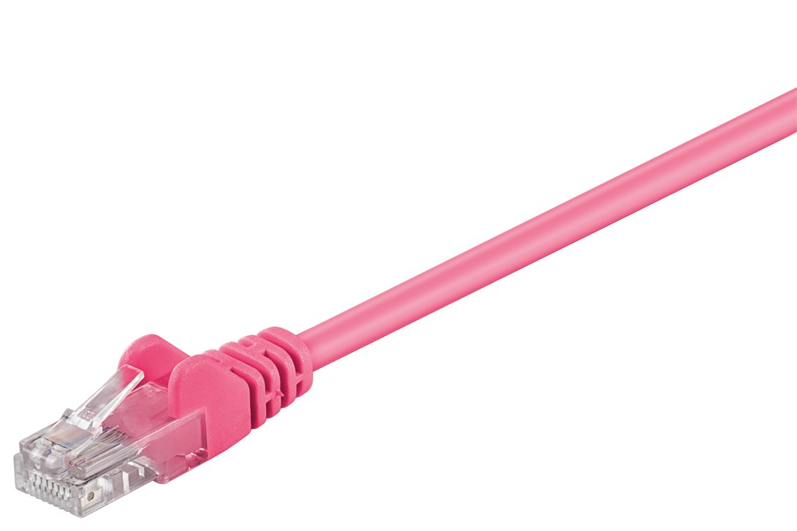 CAT 5e cavo patch, U/UTP, magenta, 20 m WE95229 Goobay