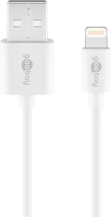 Cavo di ricarica e sincronizzazione USB Lightning, 3 m, bianco WE72909 Goobay
