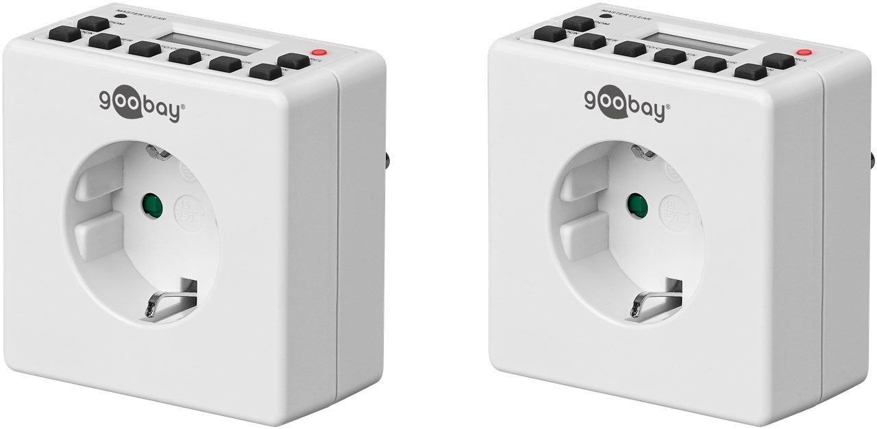 Set di 2, timer digitale WE55541 Goobay