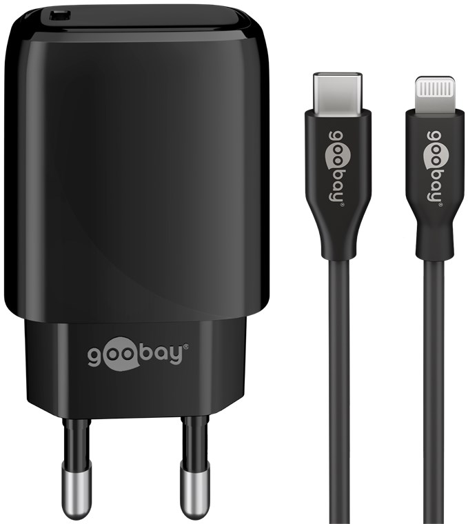 Set di ricarica Lightning/USB-C PD (20 W) WE58401 Goobay