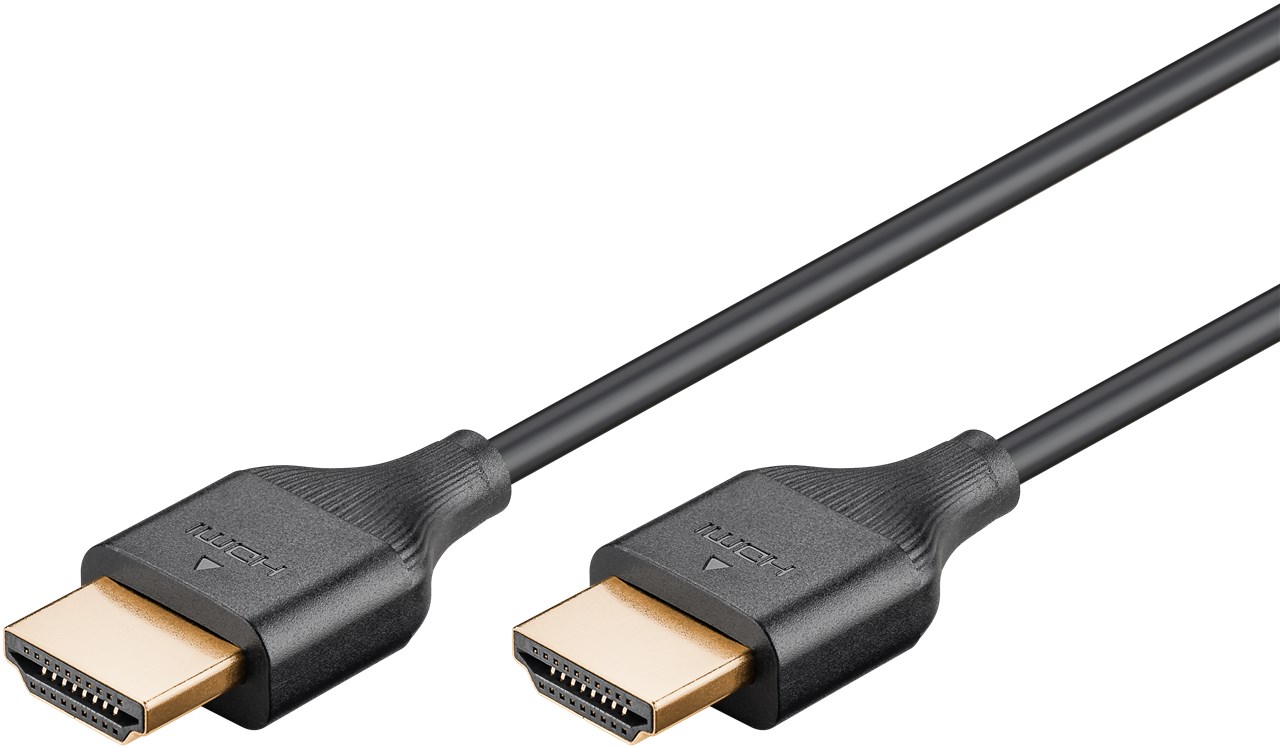 Slim Cavo HDMI ad altissima velocità con Ethernet WE75298 Goobay