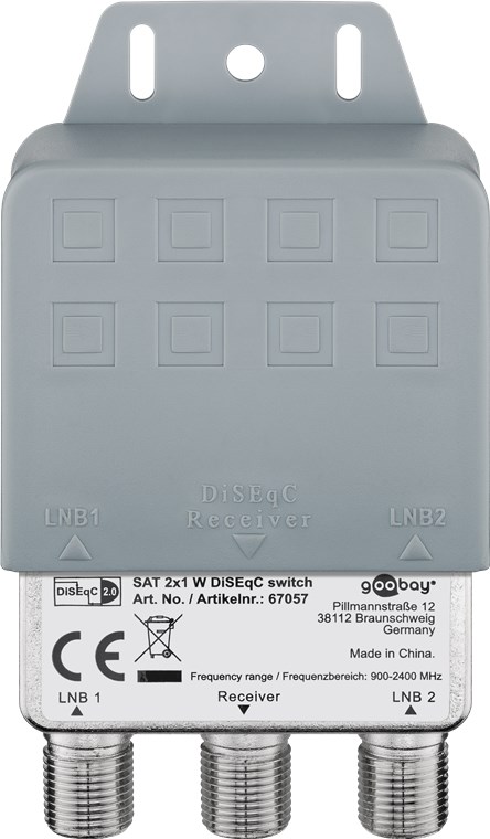 Interruttore DiSEqC 2x1 WE67057 Goobay