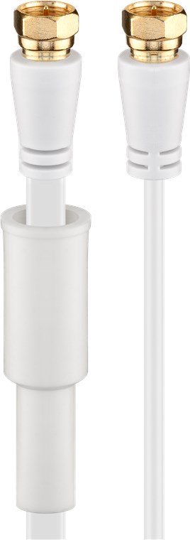 Cavo antenna SAT piatto (80 dB), doppia schermatura, protetto dalle intemperie WE67297 Goobay