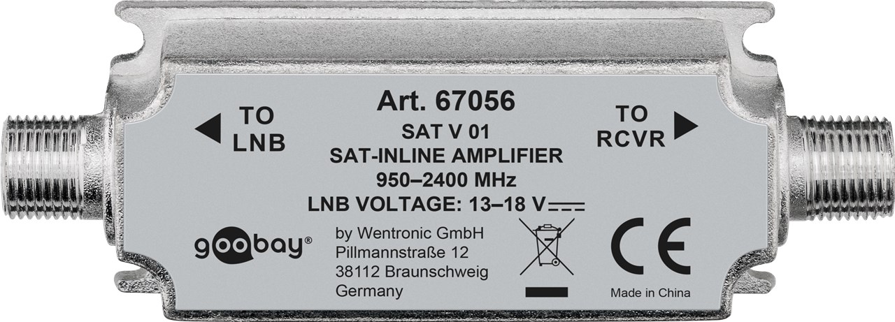 Amplificatore per antenna SAT 950 MHz - 2400 MHz WE67056 Goobay