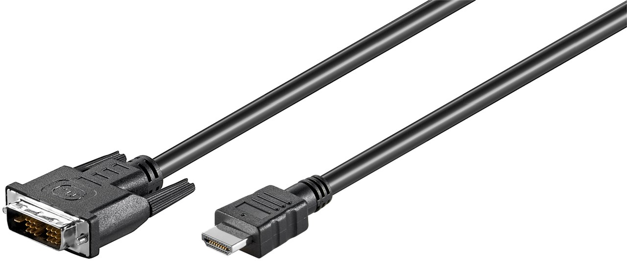 Cavo DVI-D/HDMI, placcato nickel WE50580 Goobay