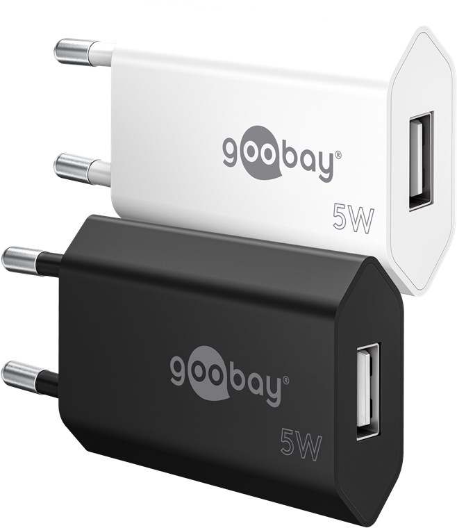 Caricatore USB-A (5 W) nero WE44949 Goobay