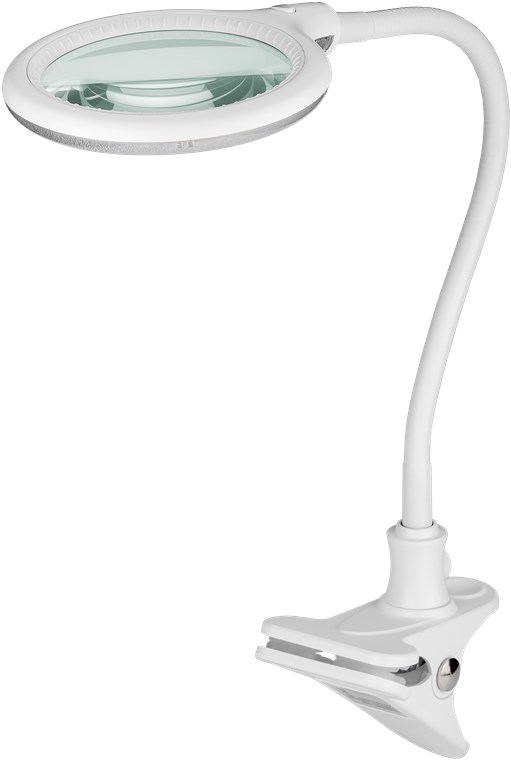 LED lampada d'ingrandimento con morsetto, 6 W, bianco WE60365 Goobay