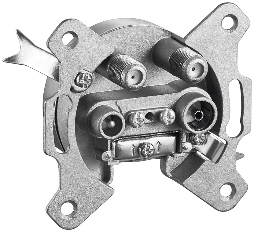 Presa terminale/stub a 4 fori per antenna WE67049 Goobay