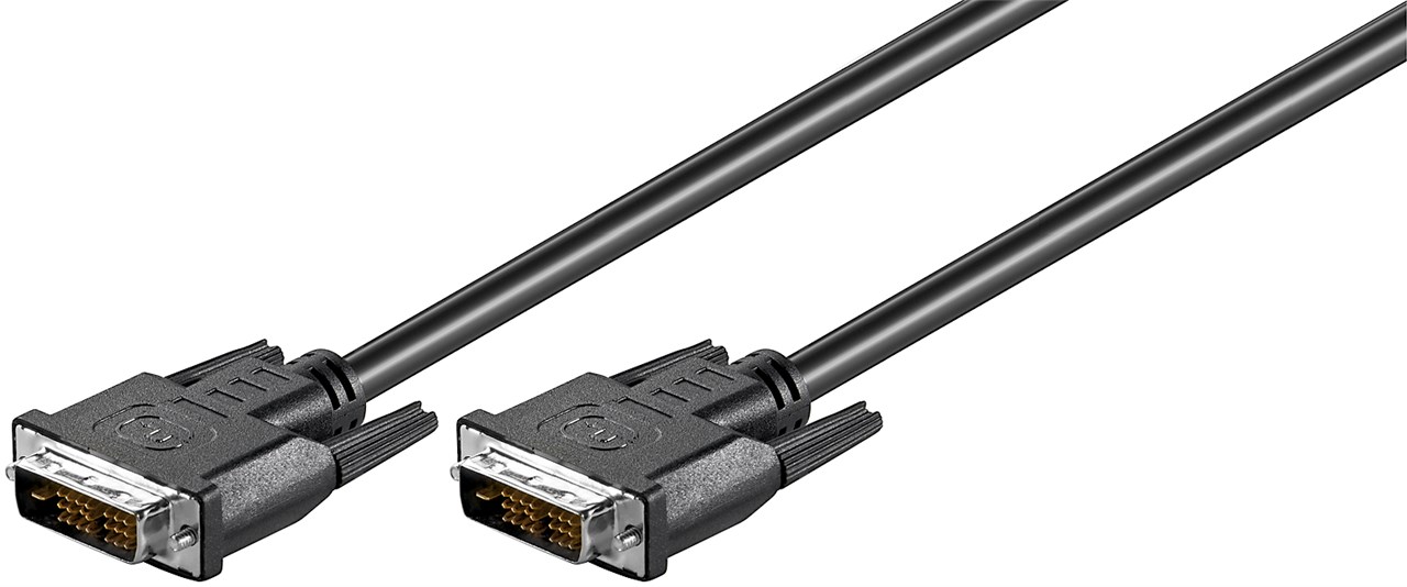 Cavo DVI-D Full HD a collegamento singolo, placcato nickel WE50850 Goobay