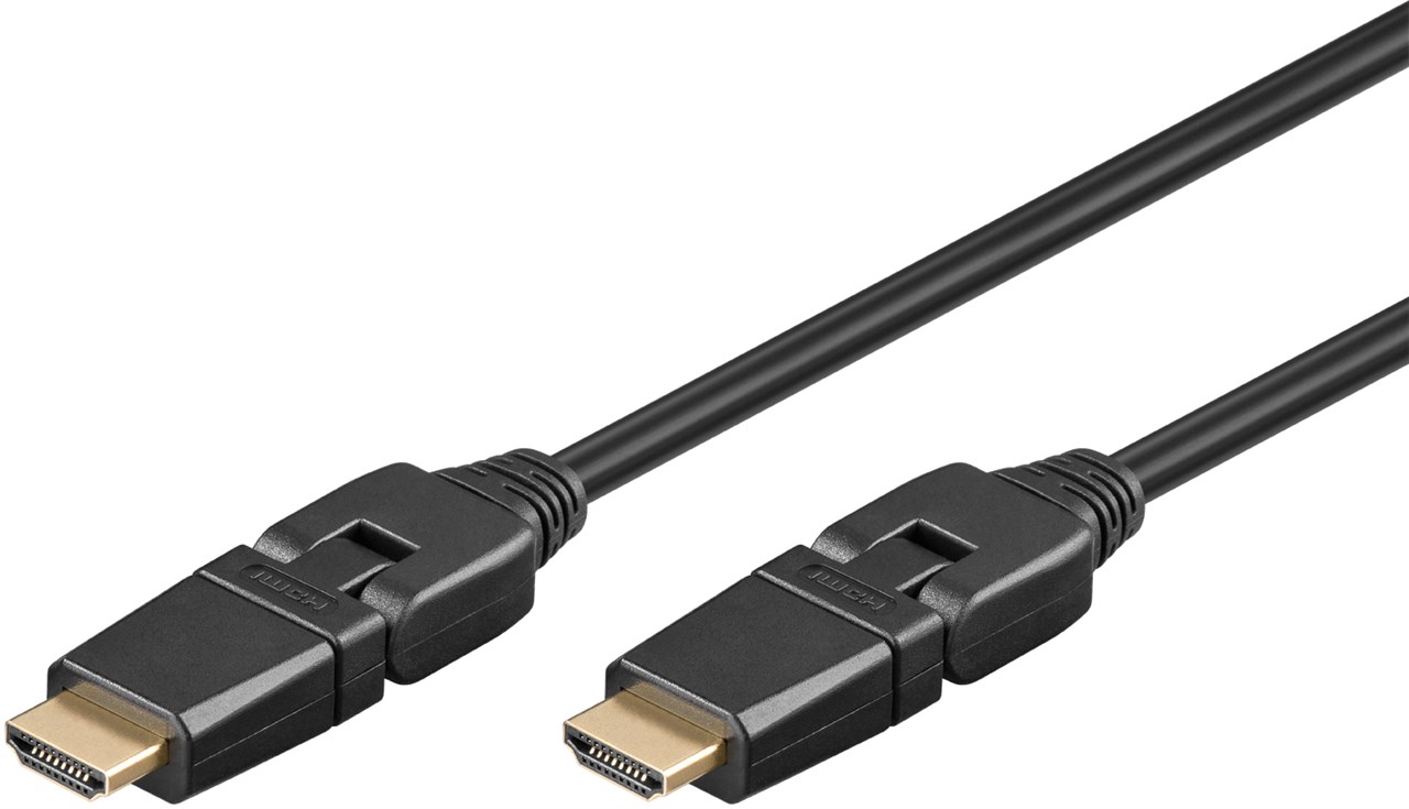 Cavo HDMI ad alta velocità 360° con Ethernet WE61292 Goobay