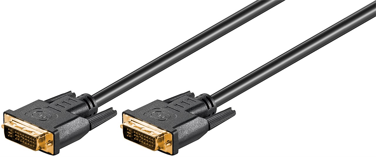 Cavo DVI-I Dual Link Full HD, dorato WE69203 Goobay