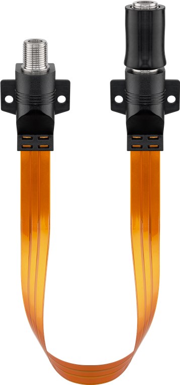 Impermeabile SAT finestra passante, estremamente piatta (0,3 mm) WE71408 Goobay