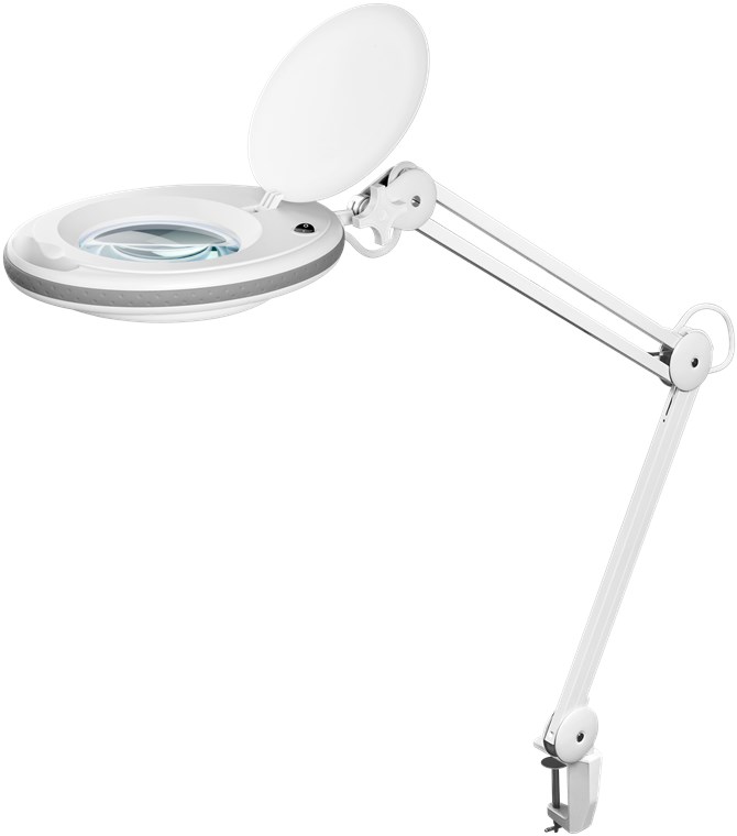 LED lampada d'ingrandimento con morsetto, 8 W, bianco WE60361 Goobay