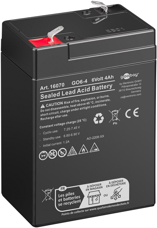 Batteria al piombo GO6-4 WE16070 Goobay