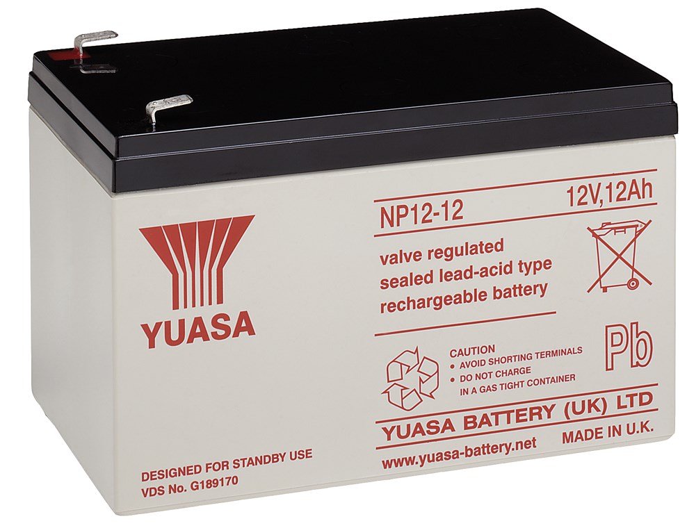 Batteria al piombo 12 V, 12 Ah (NP12-12) WE48567 Yuasa