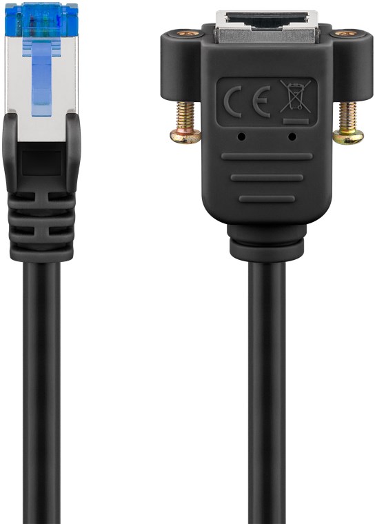 CAT 6A prolunga S/FTP (PiMF), nero WE65645 Goobay