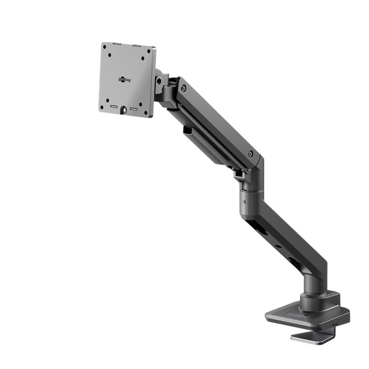 Supporto per monitor singolo Gaming con molla a gas, nero WE74416 Goobay