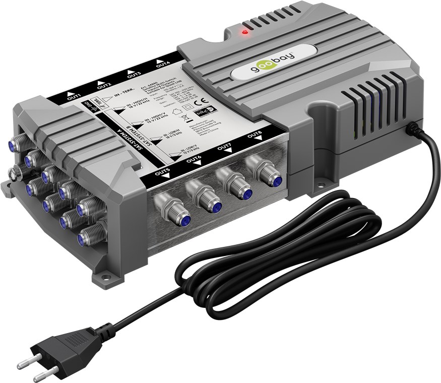 Multiswitch Sat 9 ingressi/8 uscite WE64880 Goobay