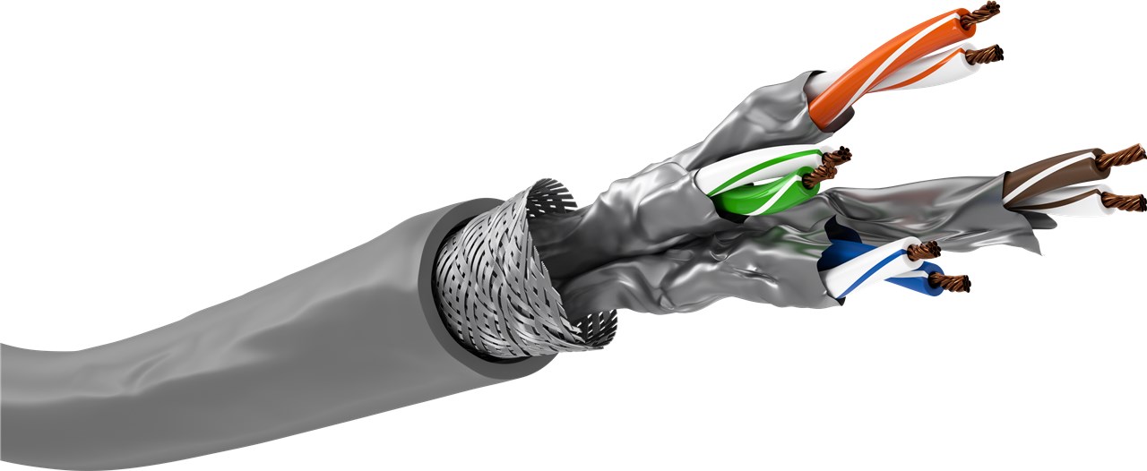 CAT 6A cavo di rete matassa, S/FTP (PiMF), grigio WE96094 Goobay