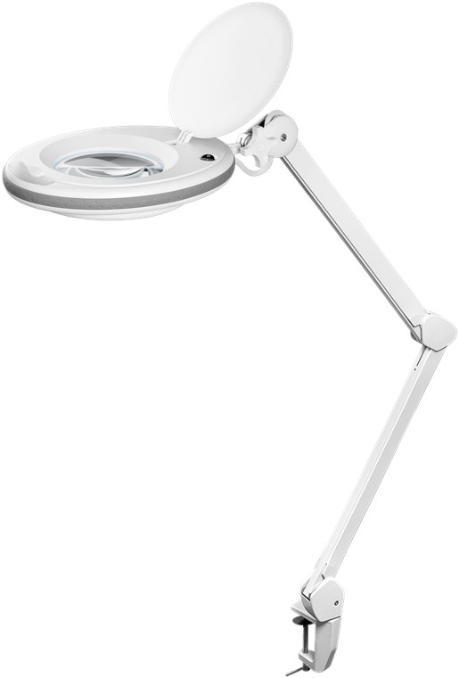 LED lampada d'ingrandimento con morsetto, 8 W, bianco WE60360 Goobay