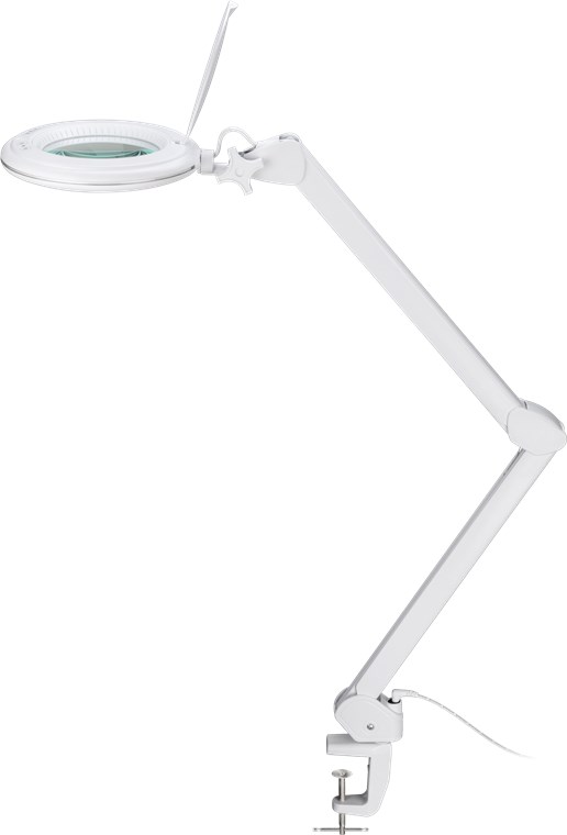 LED lampada d'ingrandimento con morsetto, 10 W, bianco WE60364 Goobay