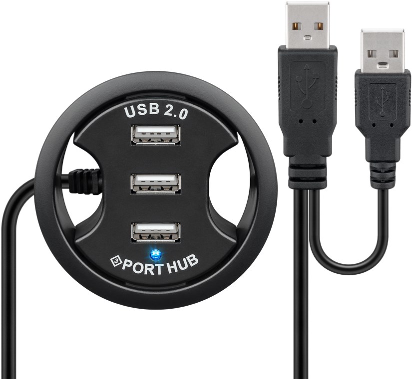 Hub USB da incasso a 3 porte WE93893 Goobay