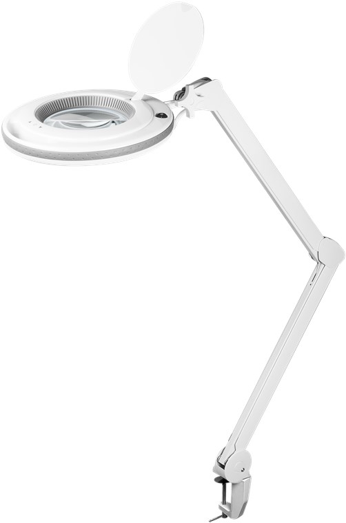 LED lampada d'ingrandimento con morsetto, 9 W, bianco WE60362 Goobay