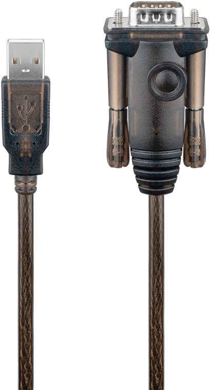 Adattatore da USB a porta seriale, trasparente WE95435 Goobay