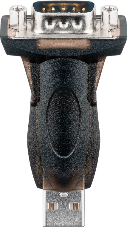 Adattatore da USB a porta seriale, trasparente WE69822 Goobay