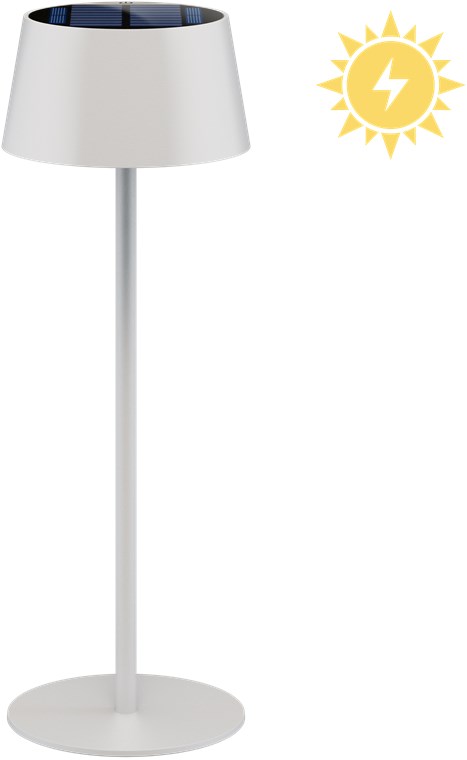 Lampada da tavolo solare a LED senza fili, bianco WE73929 Goobay