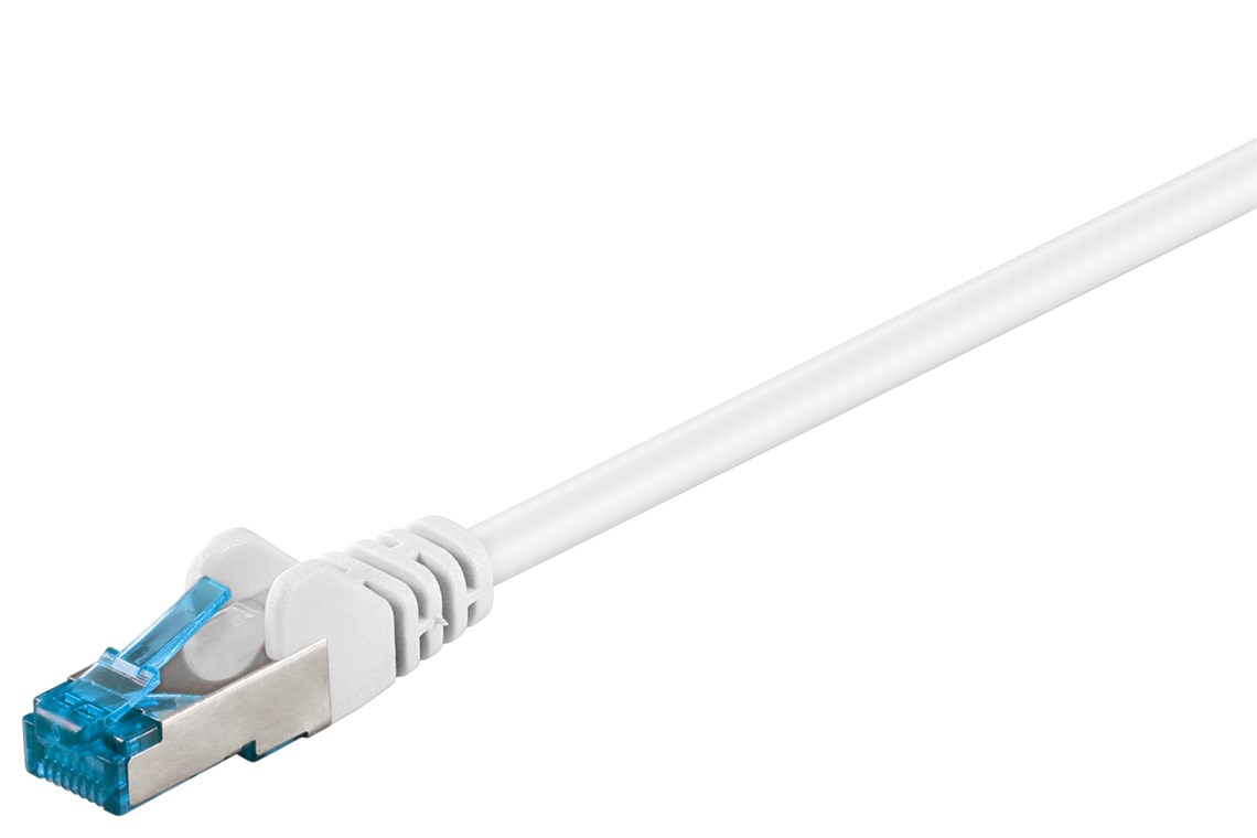 CAT 6A cavo patch, S/FTP (PiMF), bianco, 20 m WE94160 Goobay