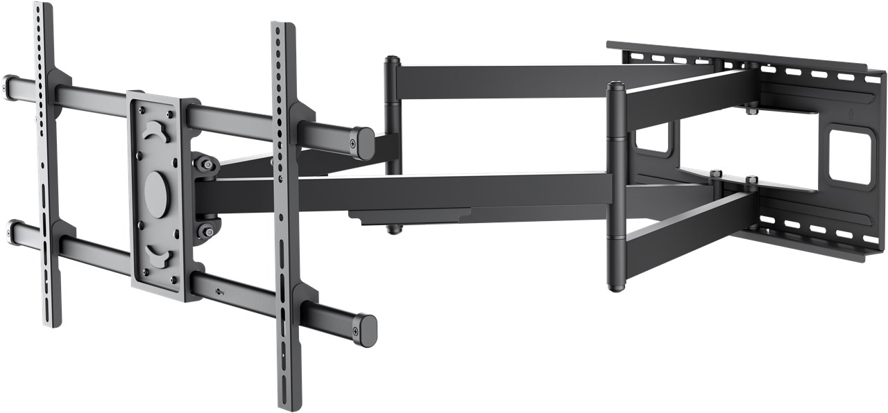 Supporto a parete per TV Wide Range Pro FULLMOTION (XL), nero WE71197 Goobay