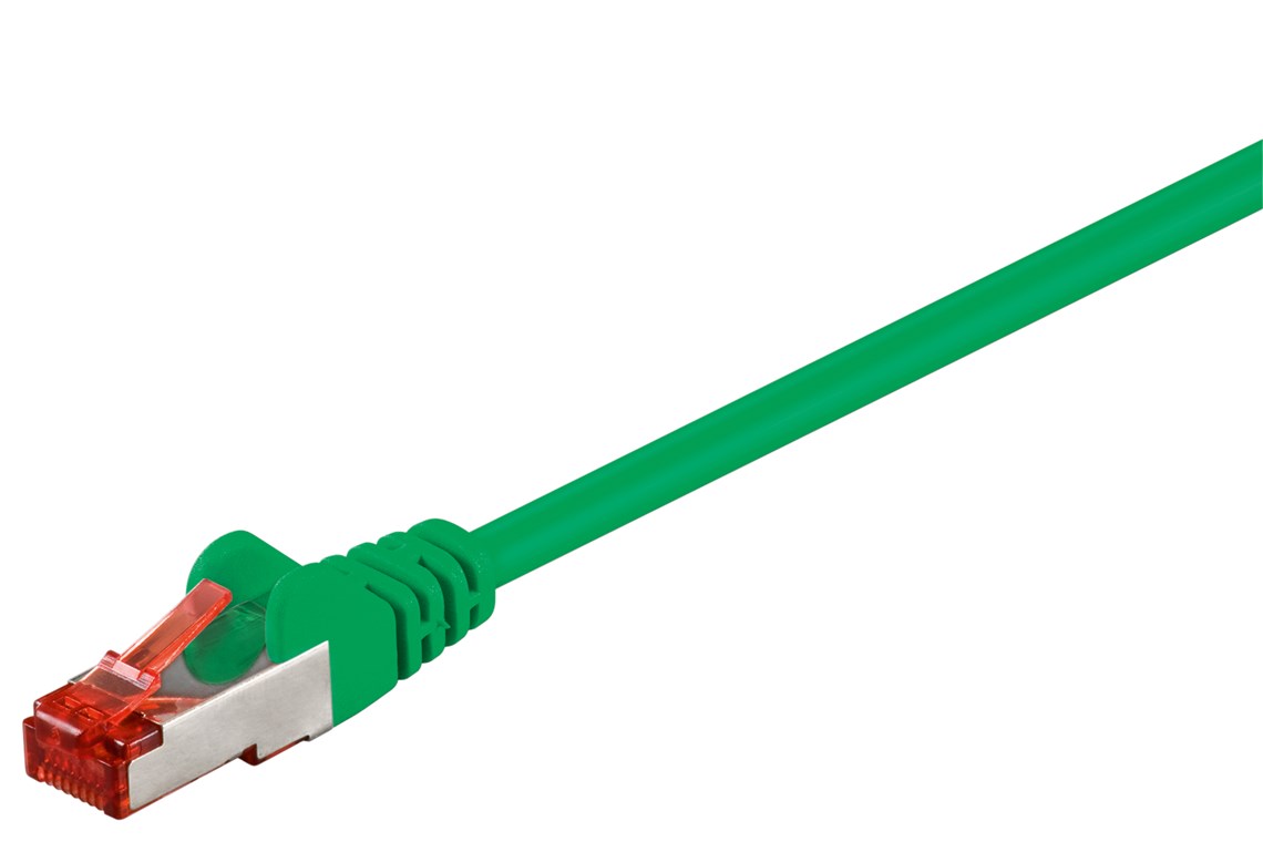 CAT 6 cavo patch, S/FTP (PiMF), Verde, 30 m WE68297 Goobay