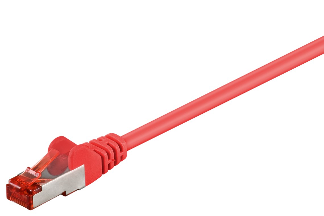 CAT 6 cavo patch, S/FTP (PiMF), rosso, 30 m WE68286 Goobay