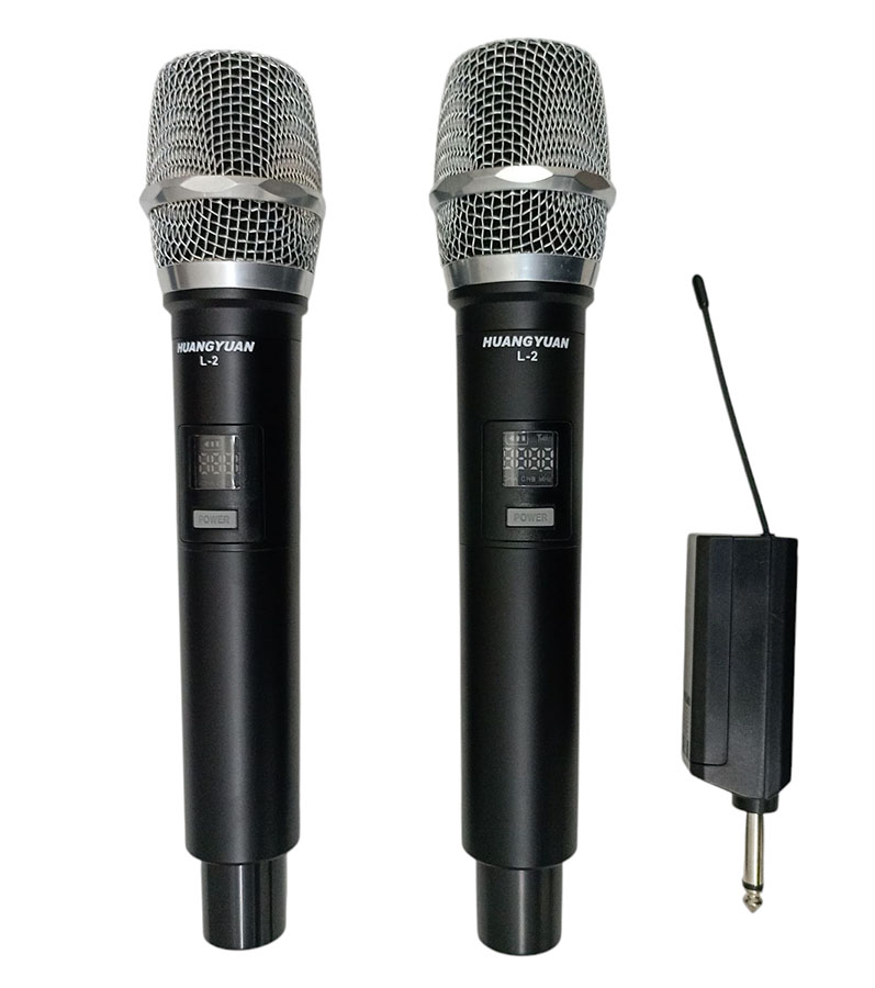 Coppia di microfoni Wireless ricaricabili UHF L-2 MIC576 