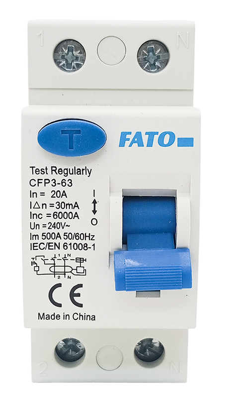 Interruttore differenziale puro 2 Poli 20A 30mA FATO E9025 FATO
