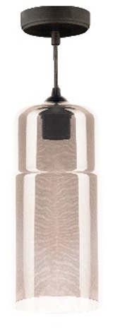 Lampadario in Vetro Fumè E27 130x285mm E9280 Vito