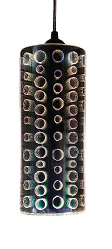 Lampadario 3D in vetro cromato 1xE27 E9390 Vito