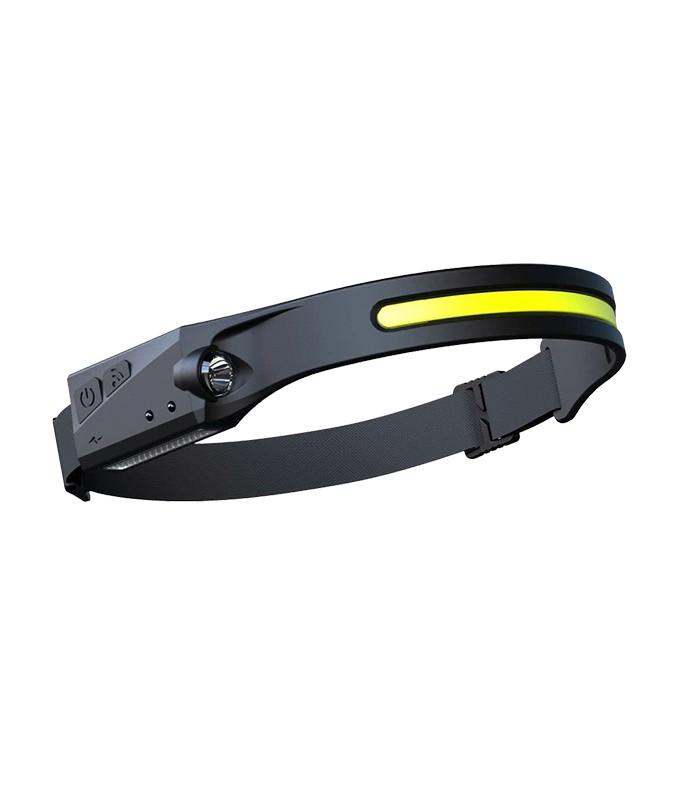 Torcia led ricaricabile da fronte 3W/1W 6000k luce fredda 300/100lm con sensore di movimento EL187 Vito