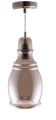 Lampadario in Vetro Fumè E27 Ø140mm M964 Vito