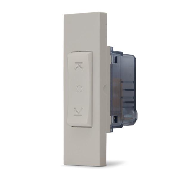 Commutatore doppio tasto interbloccato sabbia linea ZEN 01148 