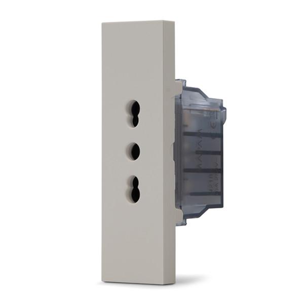 Presa bipasso 10–16A sabbia linea ZEN 02356 