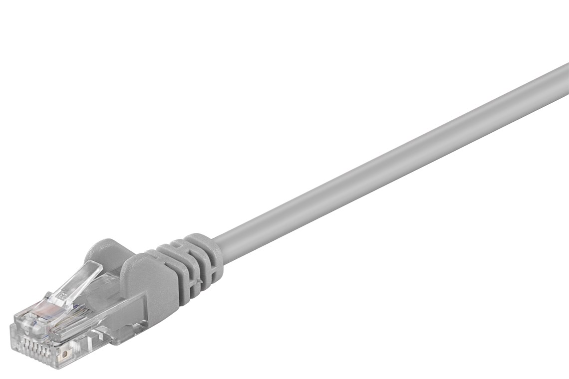 Cavo di rete CAT 5e RJ45 U/UTP 50cm grigio F1090 Goobay