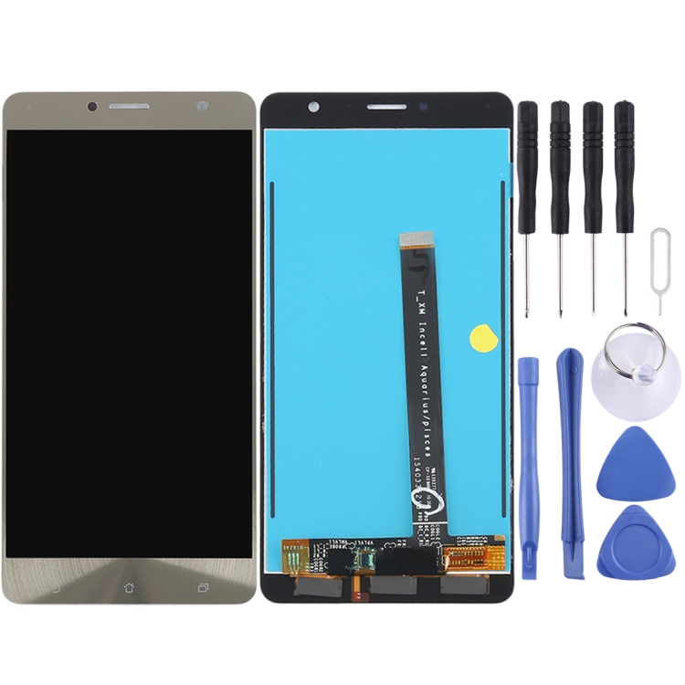 Schermo LCD OEM per Asus ZenFone 3 Deluxe ZS550KL / Z01FD con digitalizzatore Oro C2065 