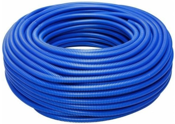 Tubo corrugato pieghevole senza tirafilo 25mm 50m blu TC2025BLU 